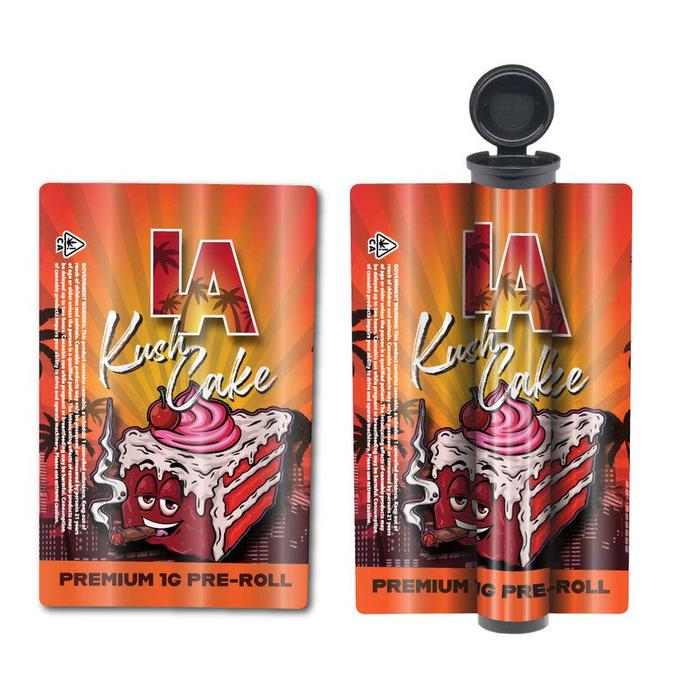 California Pre-Designed 116mm Black Blunt Tube, with Sticker Applied!-Custom Print Stickers-BeastBranding