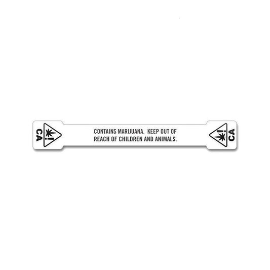 California Tamper Evident Labels .5" x 4" Inches 1000 Count-Prescription Labels & State Compliant Labels-BeastBranding