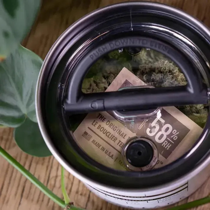 Cannascape® 4" Stainless Steel Matte Stash Jars - Black or White - (1 Count)-stash jar-BeastBranding