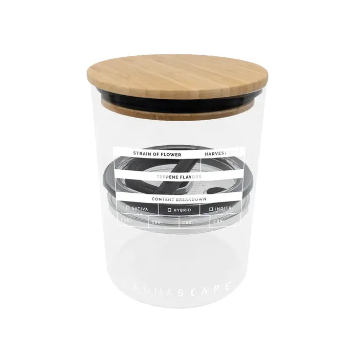 Cannascape® 7" Glass Stash Jar - (1 Count)-stash jar-BeastBranding