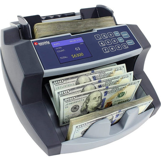 Cassida 6600 UV/MG Top-loading Bill Counter - (1 Count)-Office Supplies & Currency Counters-BeastBranding