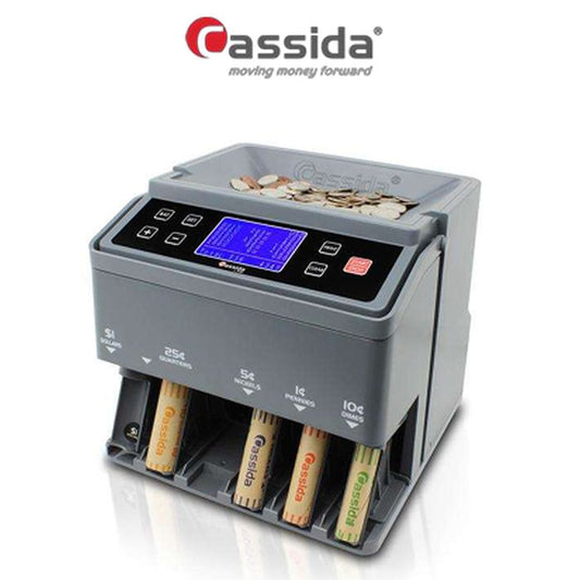 Cassida C300 Coin Sorter, Counter and Wrapper - (1 Count)-Office Supplies & Currency Counters-BeastBranding