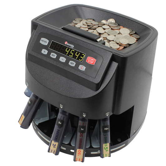 Cassida KCS-2000 Coin Counter/Sorter - (1 Count)-Office Supplies & Currency Counters-BeastBranding