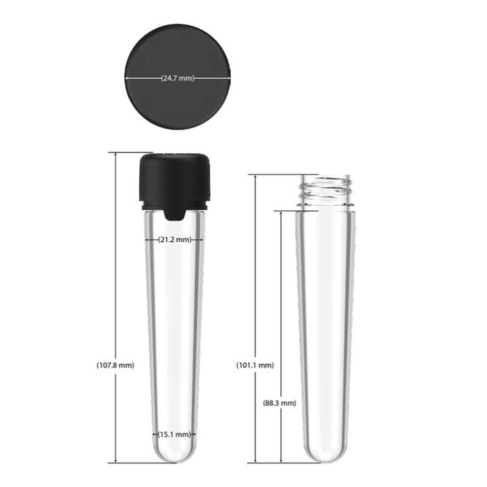 Chubby Gorilla 100mm Aviator CR Plastic Joint Tubes - Various Colors - (500 Count)-Joint Tubes & Blunt Tubes-BeastBranding