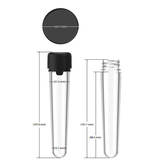 Chubby Gorilla 100mm Aviator CR Plastic Tubes - Various Colors - (500 Count)-Joint Tubes & Blunt Tubes-BeastBranding