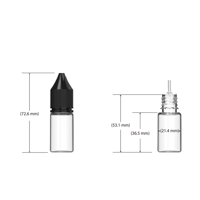 Chubby Gorilla 10ML V3 Unicorn Plastic Squeeze Bottle PET CR - Various Colors - (2000 Count)-Dropper Bottles-BeastBranding