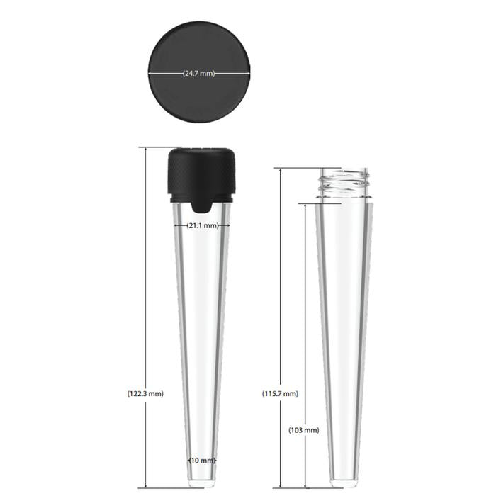 Chubby Gorilla 113mm Aviator CR Plastic Blunt Tubes - Various Colors - (500 Count)-Joint Tubes & Blunt Tubes-BeastBranding