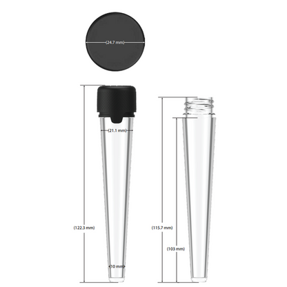 Chubby Gorilla 113mm Aviator CR Plastic Tubes - Various Colors - (500 Count)-Joint Tubes & Blunt Tubes-BeastBranding