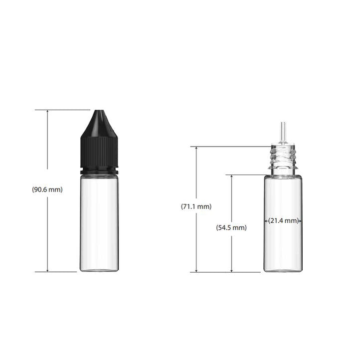 Chubby Gorilla 16.5ML V3 PET CR Unicorn Bottle - Various Colors (1,000 Count)-Dropper Bottles-BeastBranding