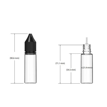 Chubby Gorilla 16.5ML V3 PET CR Unicorn Bottle - Various Colors (1,000 Count)-Dropper Bottles-BeastBranding