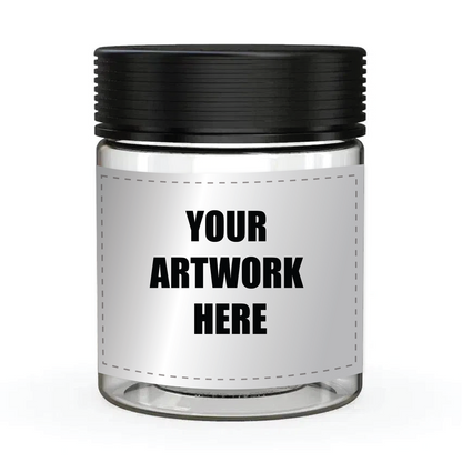 Chubby Gorilla 18.5oz XL Spiral CR Plastic Jar Containers With Labels & Application-Plastic Jar