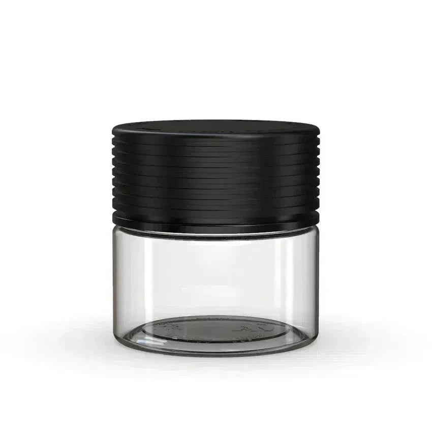 Chubby Gorilla 2oz Spiral CR Plastic Jar Containers - Various Colors - (400 Count)-Plastic Jars