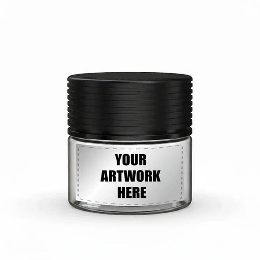 Chubby Gorilla 2oz Spiral CR Plastic Jar Containers With Application - Various Colors - (400 Count)-Plastic Jars-BeastBranding