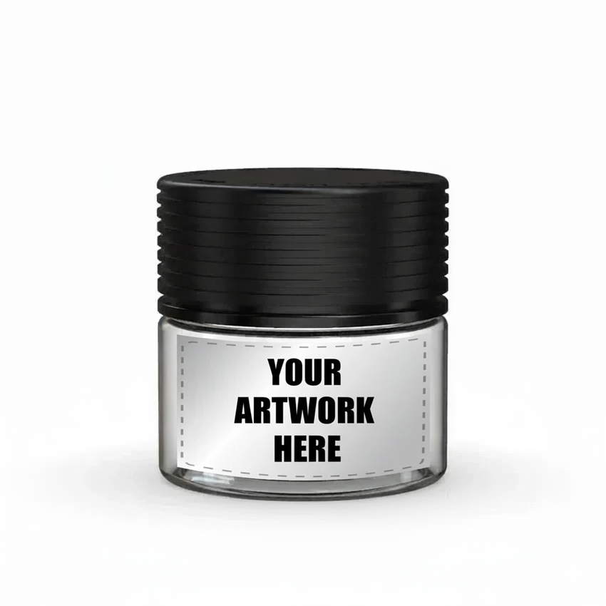 Chubby Gorilla 2oz Spiral CR Plastic Jar Containers With Application - Various Colors - (400 Count)-Plastic Jars