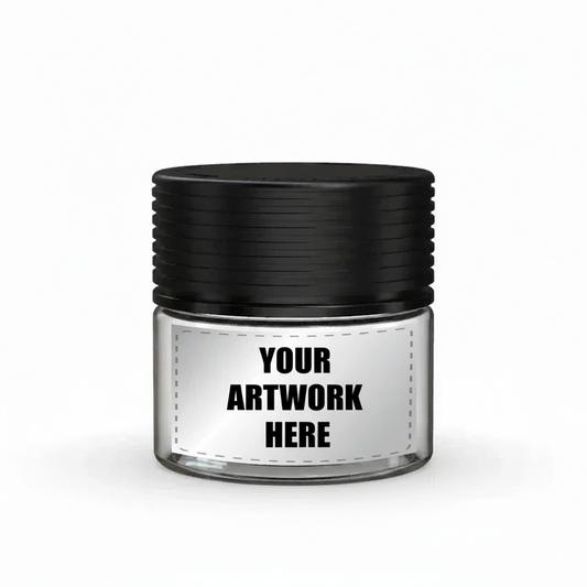 Chubby Gorilla 2oz Spiral CR Plastic Jar Containers With Application - Various Colors - (400 Count)-Plastic Jars