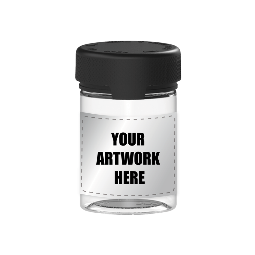 Chubby Gorilla 4oz Aviator CR Plastic Jar Containers w/ Inner Seal With Labels & Application-Aviator Containers