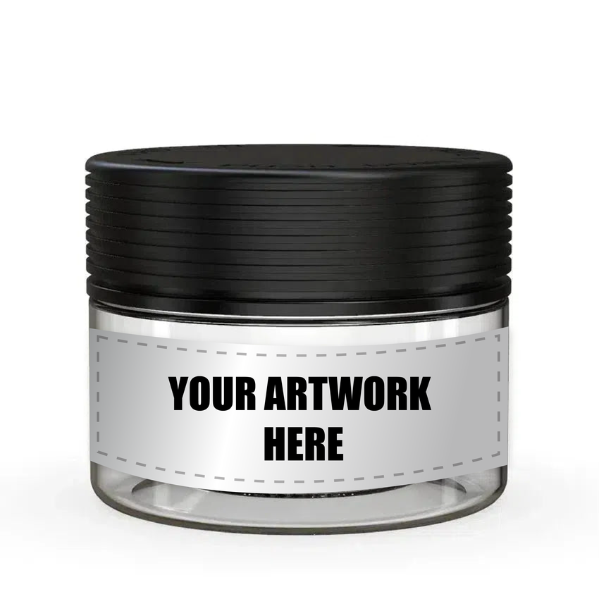 Chubby Gorilla 7.5oz XL Spiral CR Plastic Jar Containers With Labels & Application-Plastic Jar