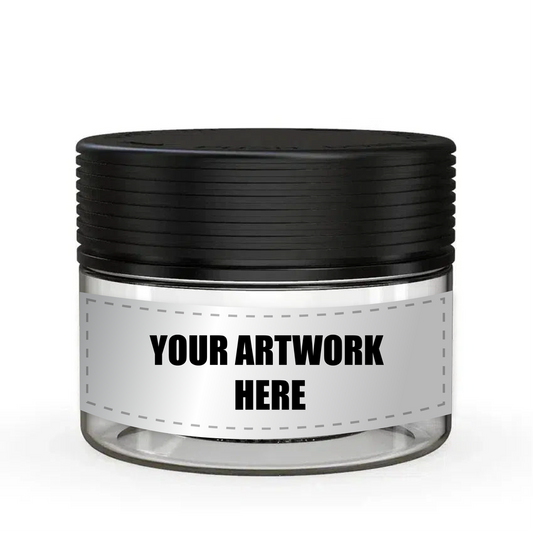 Chubby Gorilla 7.5oz XL Spiral CR Plastic Jar Containers With Labels & Application-Plastic Jar