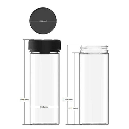 Chubby Gorilla 8oz Aviator CR Plastic Jar Containers w/ Inner Seal With Labels & Application-Aviator Container