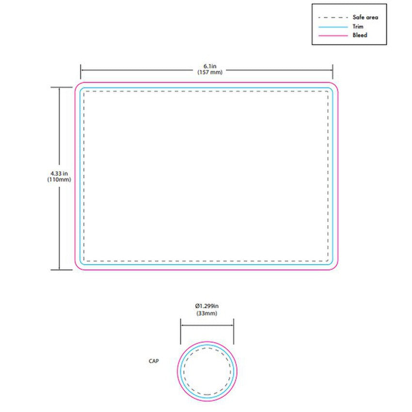 Chubby Gorilla 8oz Aviator CR Plastic Jar Containers w/ Inner Seal With Labels & Application-Aviator Container