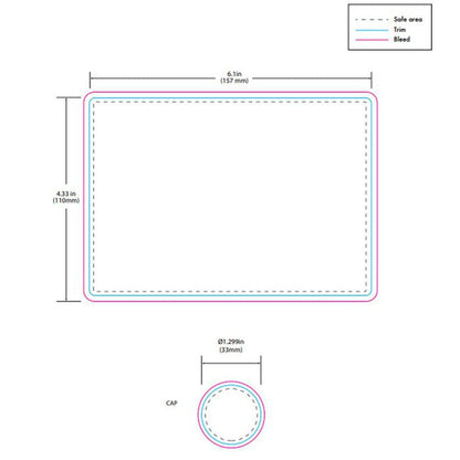 Chubby Gorilla 8oz Aviator CR Plastic Jar Containers w/ Inner Seal With Labels & Application-Aviator Container