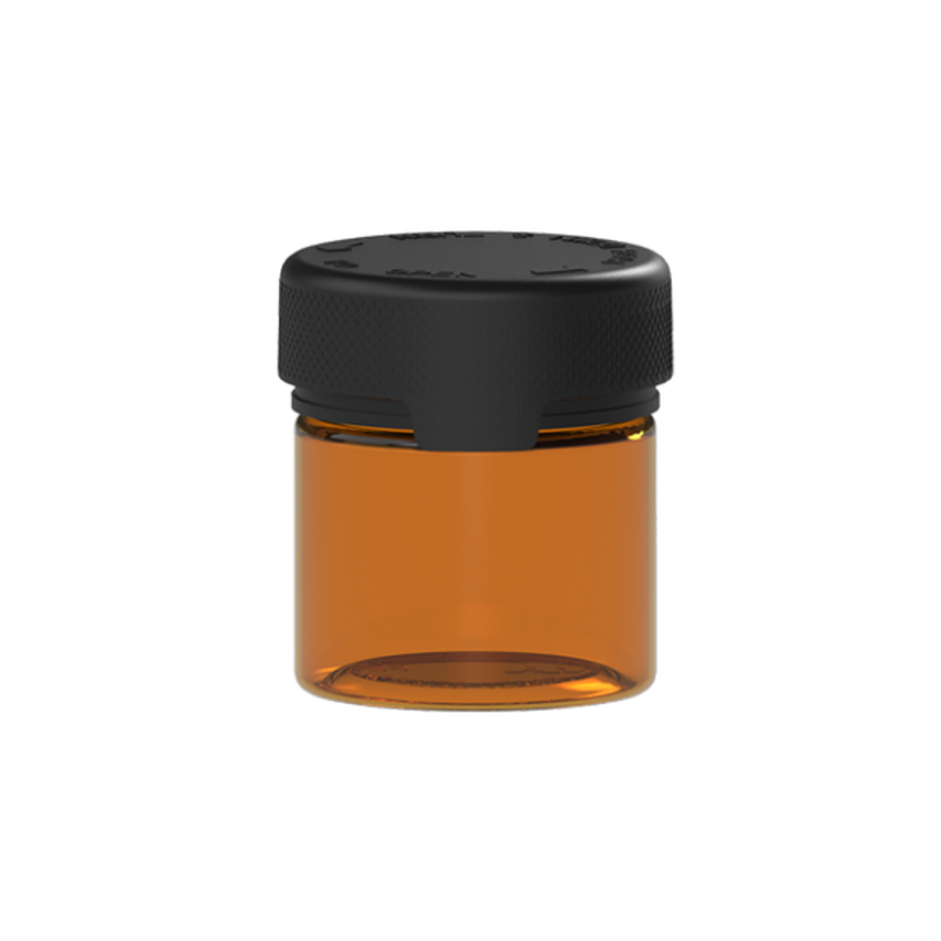 Chubby Gorilla Translucent 2oz Aviator CR Plastic Jar Containers w/ Inner Seal - Various Colors - (500 Count)-Dropper Bottles-BeastBranding