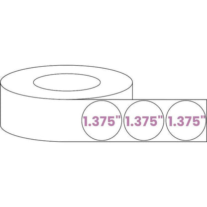 Circle - Blank Roll White Gloss Premium BOPP Labels (Various Sizes)-Custom Print Stickers-BeastBranding