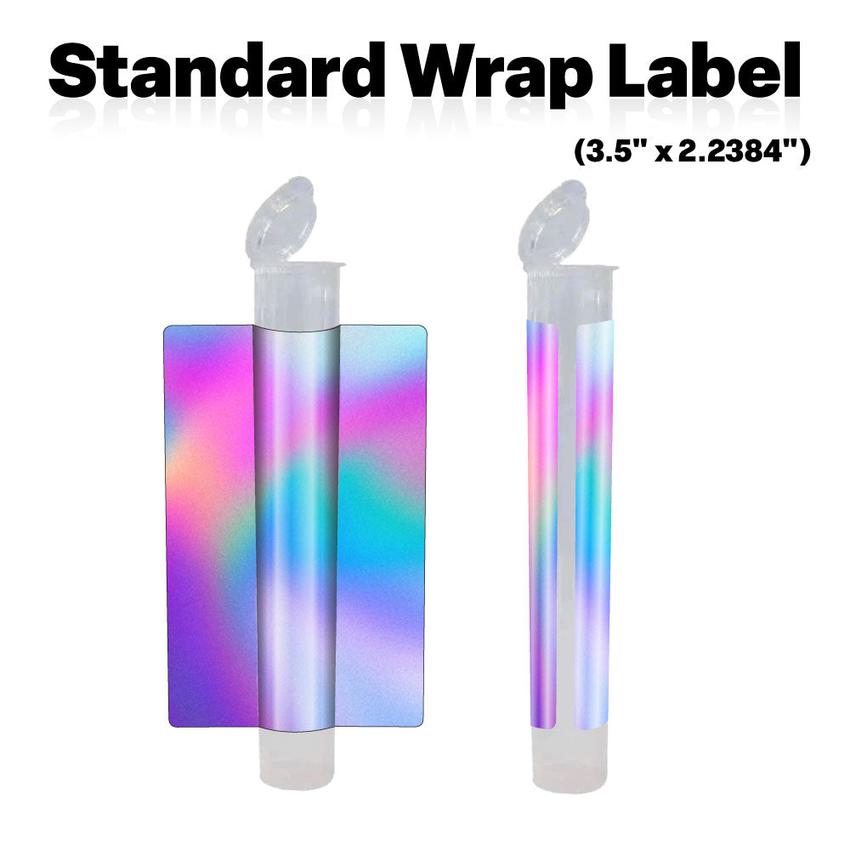 Clear 116mm Blunt Tube, with Printed Sticker and Application of sticker!-Custom Print Stickers