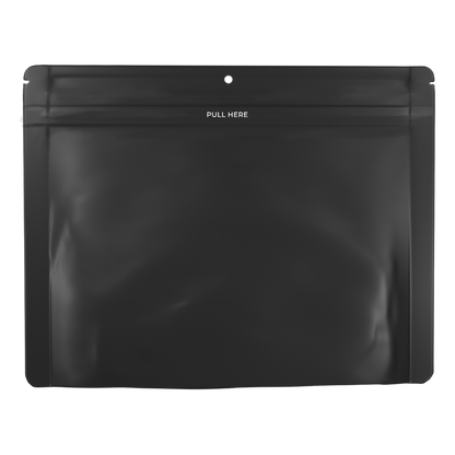 Clutch N Pull 9" Tall x 11.9" Wide Mylar Exit Bag - Child Resistant Pending - Opaque Black or White (300 Count)-Mylar Smell Proof Bags-BeastBranding