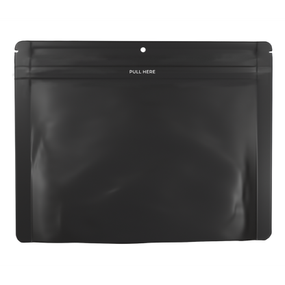 Clutch N Pull 9" Tall x 11.9" Wide Mylar Exit Bag - Child Resistant Pending - Opaque Black or White (50, 100 or 300 Count)-Mylar Smell Proof Bags-BeastBranding
