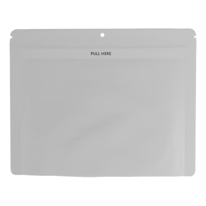 Clutch N Pull 9" Tall x 11.9" Wide Mylar Exit Bag - Child Resistant Pending - Opaque Black or White (50, 100 or 300 Count)-Mylar Smell Proof Bags-BeastBranding