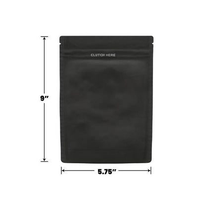 Clutch N Pull Mylar Bag 1 Oz - 28 Grams - Child Resistant - Opaque Black or White - (100 to 50,000 Count)-Mylar Smell Proof Bags-BeastBranding