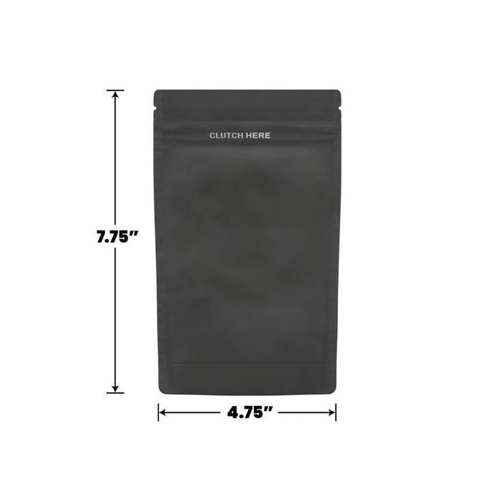 Clutch N Pull Mylar Bag - 1/2 Oz - 14 Grams - Child Resistant - Opaque Black or White - (100 to 50,000 Count)-Mylar Smell Proof Bags-BeastBranding