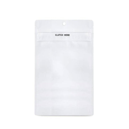 Clutch N Pull Mylar Bag - 1/2 Oz - 14 Grams - Child Resistant - Opaque Black or White - (100 to 50,000 Count)-Mylar Smell Proof Bags-BeastBranding