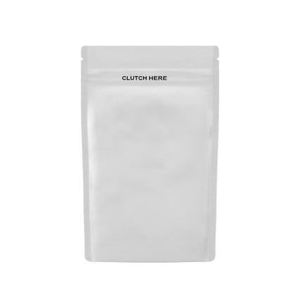 Clutch N Pull Mylar Bag - 1/4 Oz - 7 Grams - Child Resistant - Opaque Black or Opaque White - (100 to 50,000 Count)-Mylar Smell Proof Bags