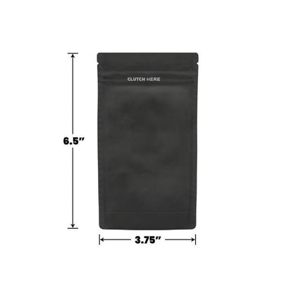 Clutch N Pull Mylar Bag - 1/4 Oz - 7 Grams - Child Resistant - Opaque Black or Opaque White - (1000 to 50,000 Count)-Mylar Smell Proof Bags-BeastBranding