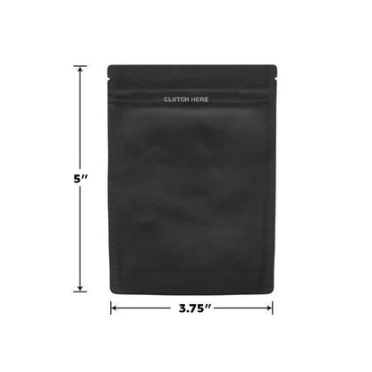 Clutch N Pull Mylar Bag - 1/8 Oz or 1 Gram - Child Resistant - Opaque Black or White - (1000 to 50,000 Count)-Mylar Smell Proof Bags-BeastBranding