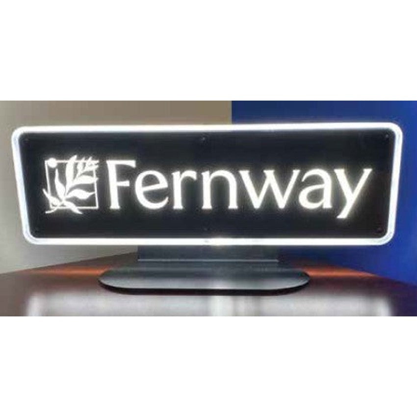 Custom 12" x 3.75" LED Shelf Krystal on Metal Stand-Custom Print Marketing Material