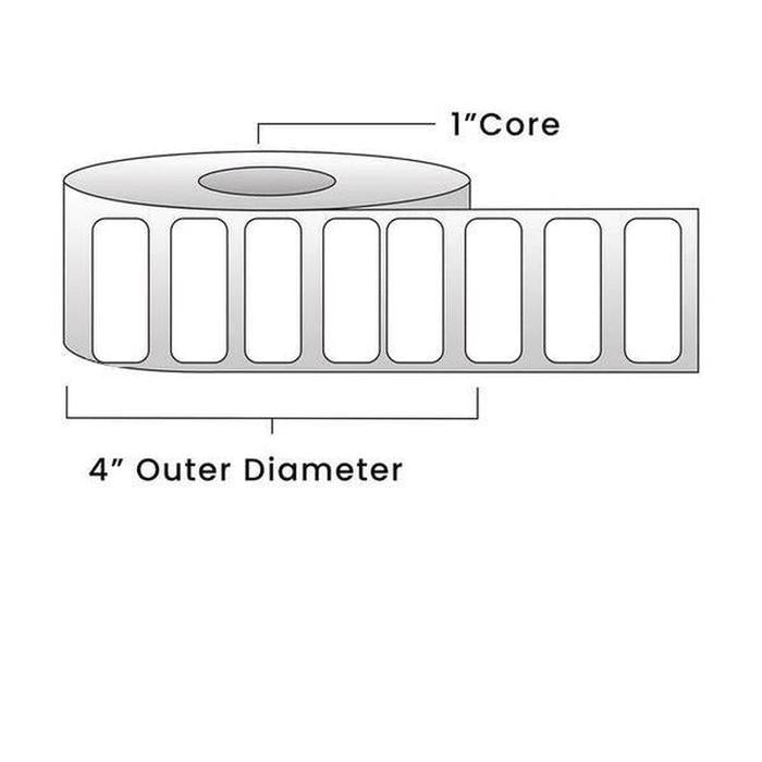 Direct Thermal Labels - Metrc Label - 1.5" x 0.75" - 1" Core / 4" Outer Diameter - (1670 Labels Per Roll)-Stock Labels-BeastBranding