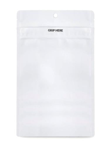 Grip N Pull Mylar Bag - 1/2 Oz - 14 Grams - Child Resistant - Opaque Black or White - (100 to 50,000 Count)-Mylar Smell Proof Bags-BeastBranding
