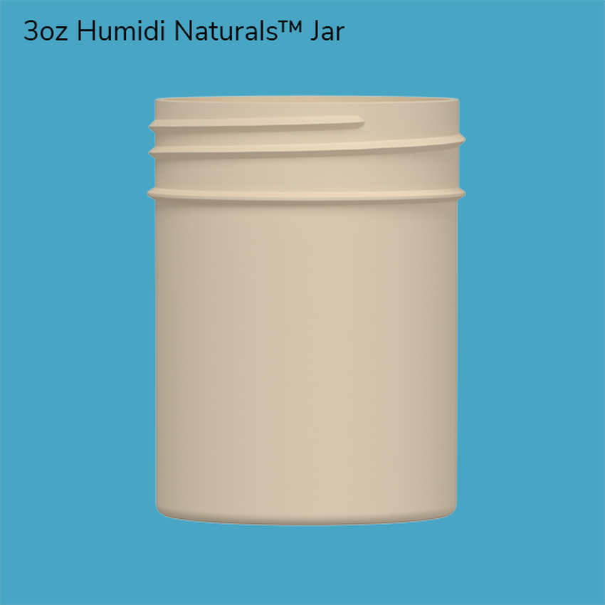 Humidi.co 3oz Plastic Jar - Sustainable & Compostable - Lids Not Included - (280 Count Per Case)-Plastic Jars-BeastBranding