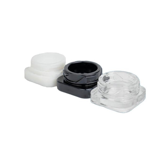 Humidi.co 5ml Square Concentrate Jars & Lids - Sustainable & Compostable - (400 Count Per Case)-Concentrate Containers and Accessories-BeastBranding