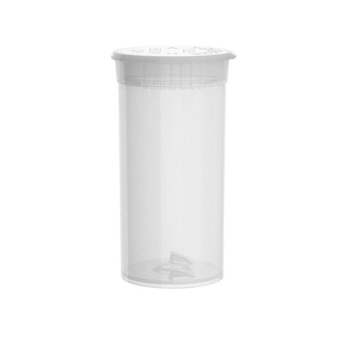 Intertech 13 Dram Pop Top Vial - Clear - (21,312 Count Per Pallet)-Pop Top Vials-BeastBranding