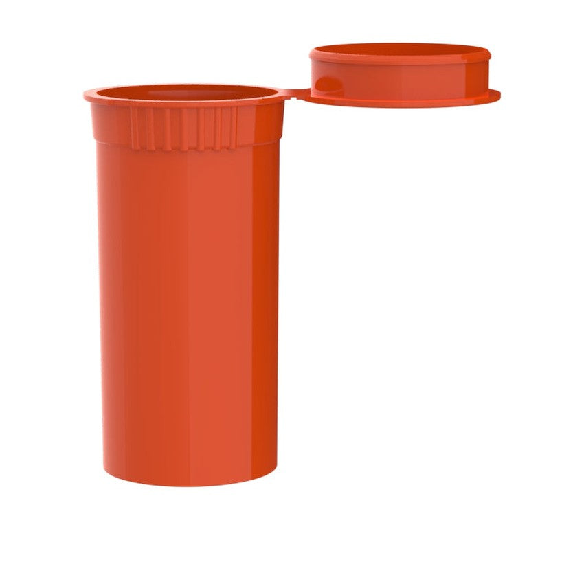 Intertech 13 Dram Pop Top Vial - Orange - (21,312 Count Per Pallet)-Pop Top Vials