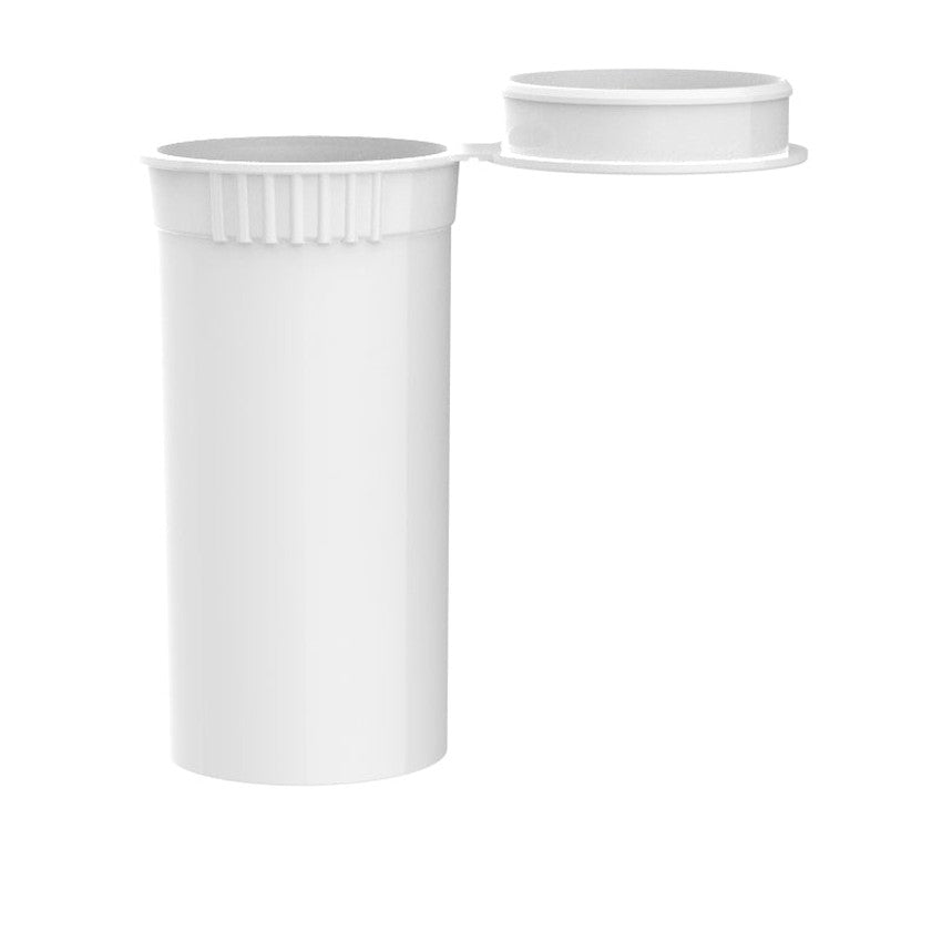 Intertech 13 Dram Pop Top Vial - White - (21,312 Count Per Pallet)-Pop Top Vials