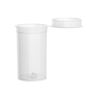 Intertech 19 Dram Pop Top Vial - 1/8 Oz - Clear - (14,976 Count Per Pallet)-Pop Top Vials