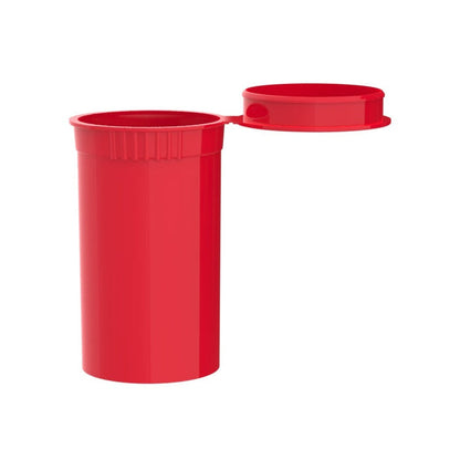 Intertech 19 Dram Pop Top Vial - 1/8 Oz - Red - (14,976 Count Per Pallet)-Pop Top Vials