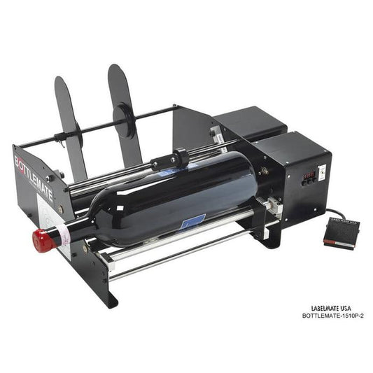 Labelmate Automatic Bottle/Jar Label Applicator, 15" wide. 2 labels per bottle - BOTTLEMATE-1510P-2-Applicators-BeastBranding