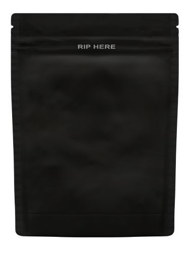 Loud Lock Grip N Pull Mylar Pouch Bag 1/8 Oz or 1 Gram - Child Resistant - Opaque Black or White - (Various Counts)-Mylar Bags-BeastBranding