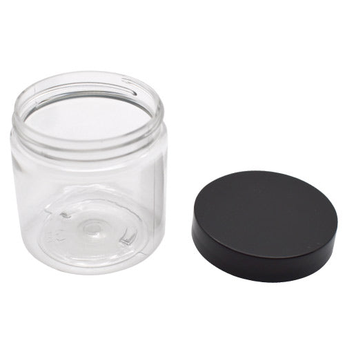 MASTER-STOCK 4 oz Clear Pet Plastic Single Wall Jar-Glass Jars-BeastBranding